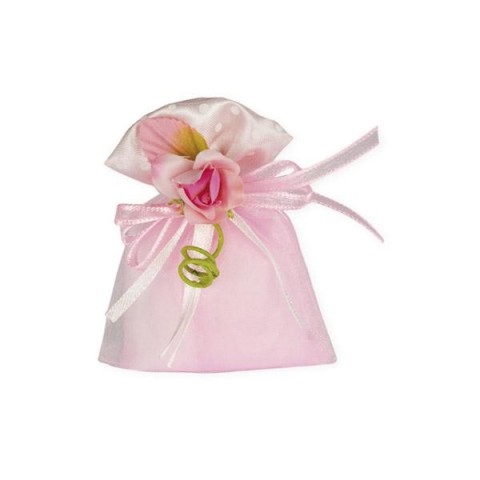 SACCH PC BORDO RASO POIS PINK